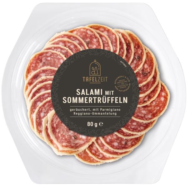 Tafelzeit Salami mit Sommertrüffeln und Parmesan