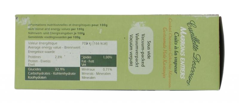 Cueillette Descours gekochte Maronen