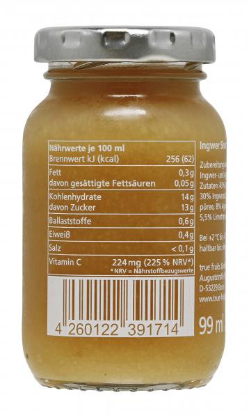 True fruits Ingwer Shot yellow