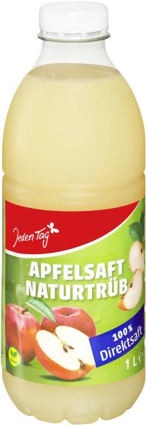 Jeden Tag 100% Direktsaft Apfelsaft Naturtrüb (Einweg)