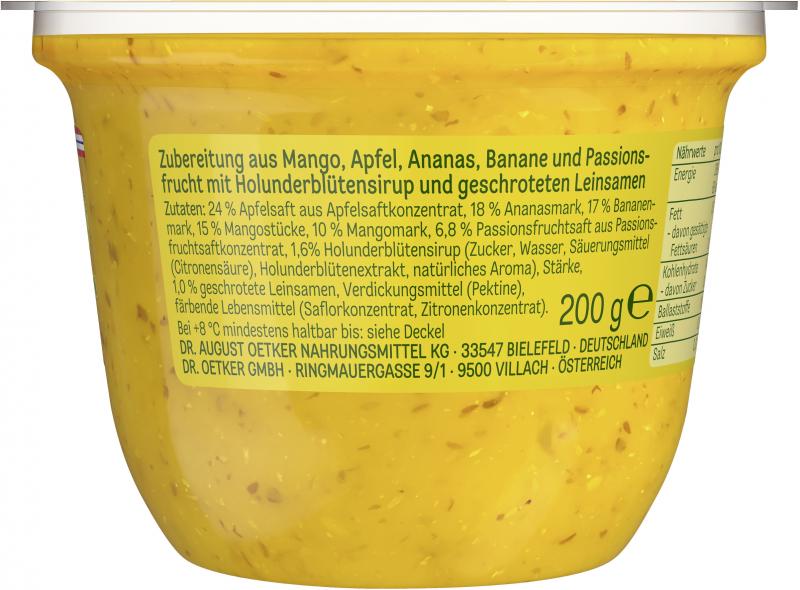 Dr. Oetker Smoothie Bowl Mango-Ananas-Banane