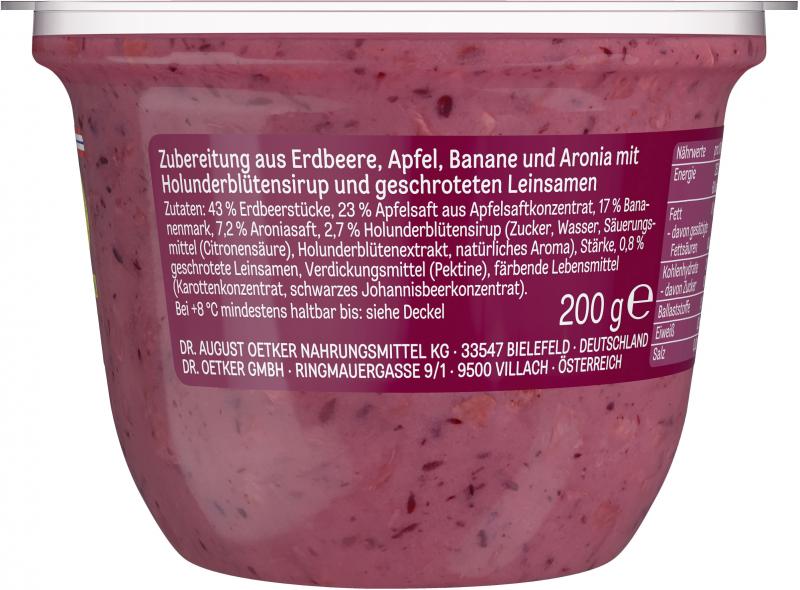 Dr. Oetker Smoothie Bowl Erdbeer-Banane-Aronia