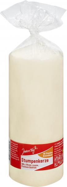 Jeden Tag Stumpenkerze creme