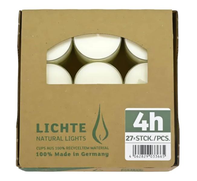 Teelichter Natural Lights 4h