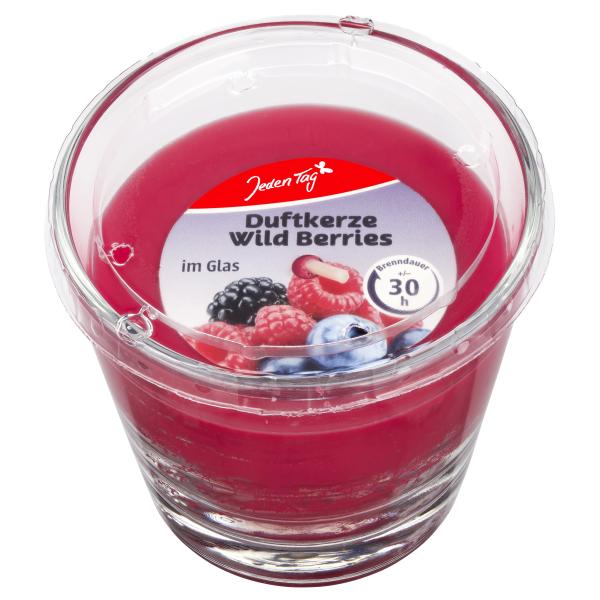 Jeden Tag Duftkerze im Glas 80/90mm Wild Berries