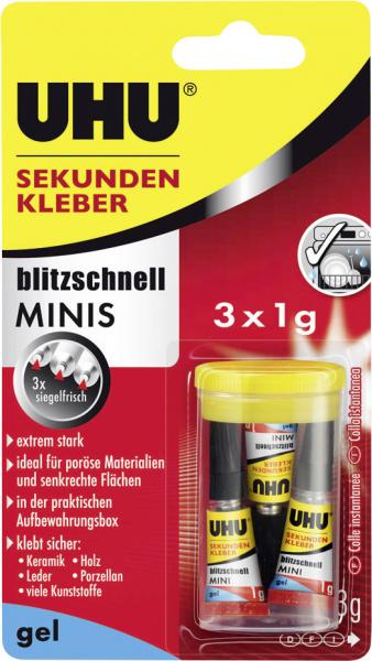 Uhu Sekundenkleber Gel blitzschnell Minis