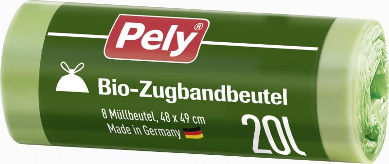 Pely Bio-Zugbandbeutel kompostierbar 20 Liter