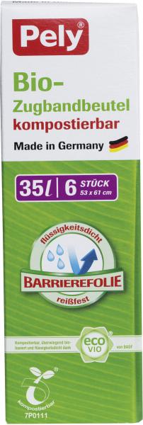 Pely Bio-Zugbandbeutel kompostierbar 35 Liter