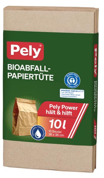 Pely Bioabfall-Papiertüte 10 Liter