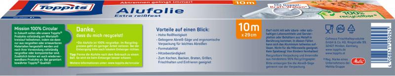 Toppits Alufolie extra reißfest