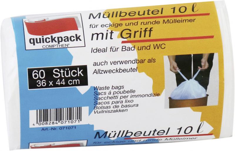 Quickpack Müllbeutel mit Griff 10 Liter