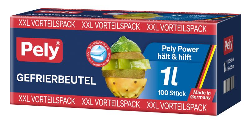 Pely Power Gefrierbeutel 1 Liter XXL Vorteilspack