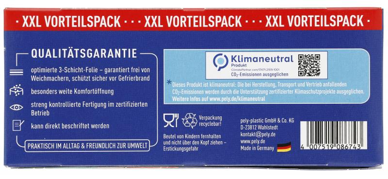 Pely Gefrierbeutel 4 Liter Vorteilspack