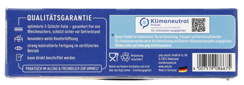 Pely Gefrierbeutel 6 Liter