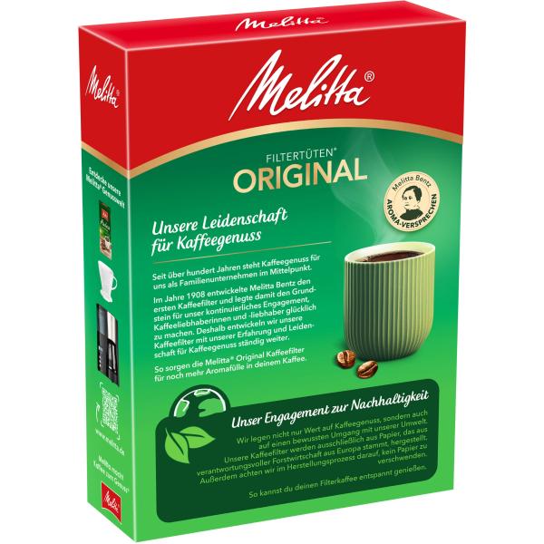 Melitta Original Filtertüten Naturbraun 102