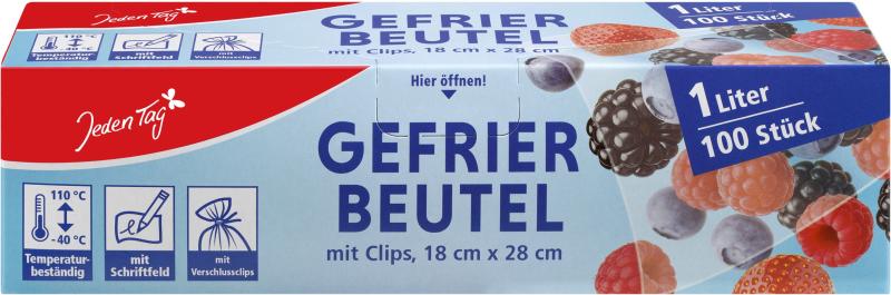 Jeden Tag Gefrierbeutel 1 Liter
