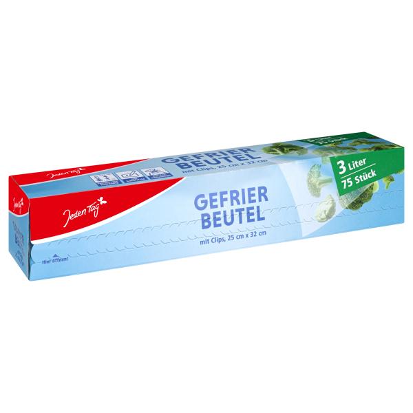 Jeden Tag Gefrierbeutel 3 Liter