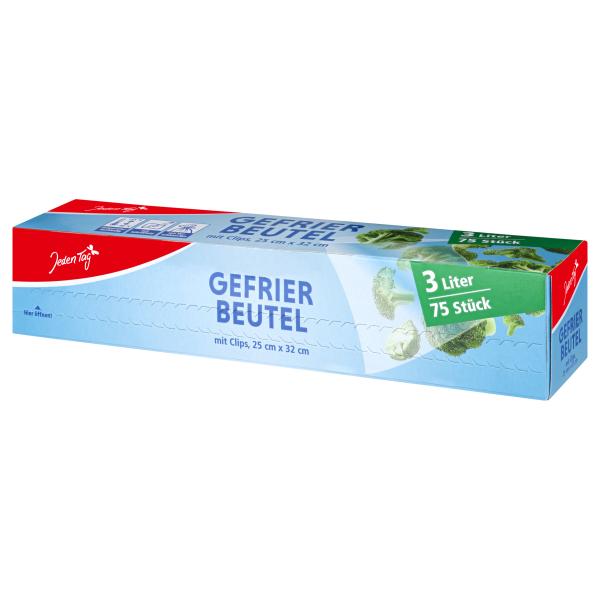 Jeden Tag Gefrierbeutel 3 Liter