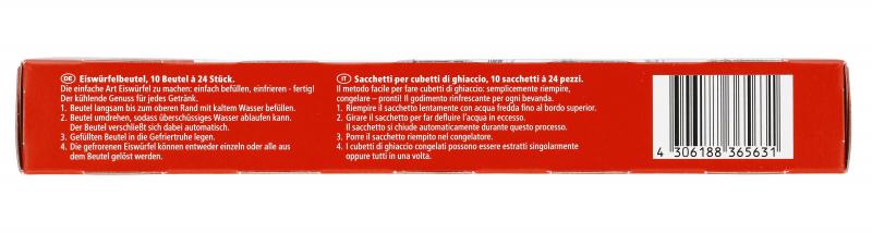 Jeden Tag Eiswürfelbeutel