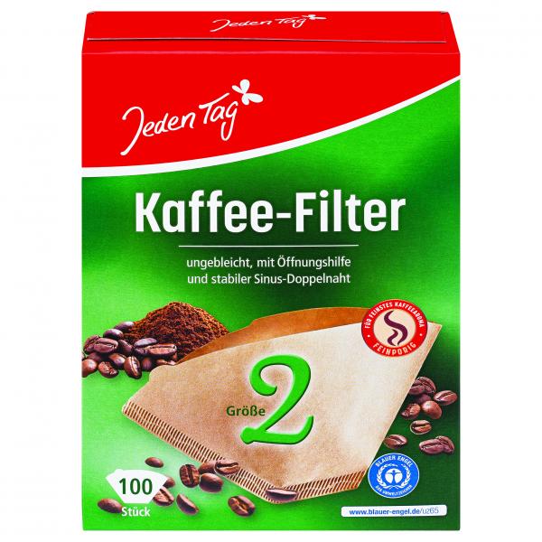 Jeden Tag Kaffeefilter Größe 2