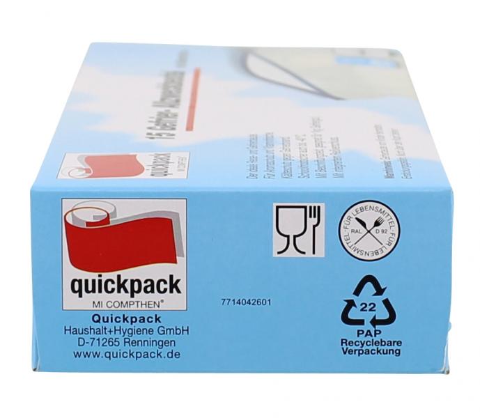 Quickpack Gefrier-Allzweckbeutel mit Reißverschluss 1 Liter