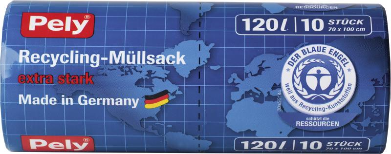 Pely Recycling-Müllsack schwarz  120 Liter