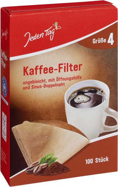 Jeden Tag Kaffeefilter Größe 4 