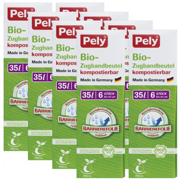 Pely Bio-Zugbandbeutel kompostierbar 35 Liter