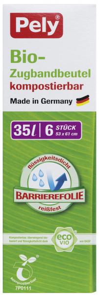 Pely Bio-Zugbandbeutel kompostierbar 35 Liter