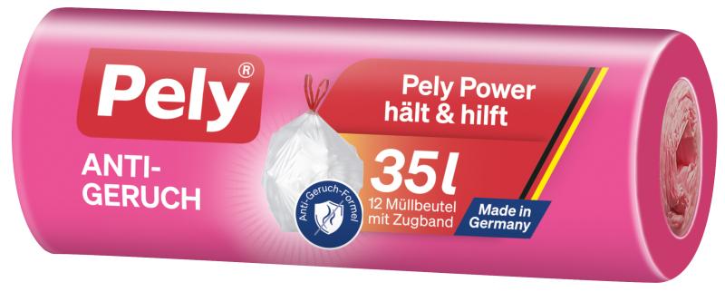 Pely Anti-Geruch Müllbeutel mit Zugband 35 Liter