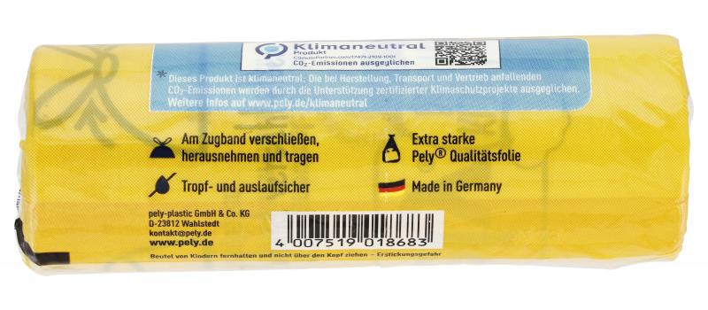 Pely Zugband-Mülleutel extra stark 60 Liter