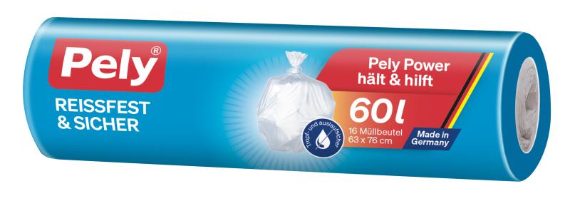Pely Reißfest & Sicher Müllbeutel 60 Liter