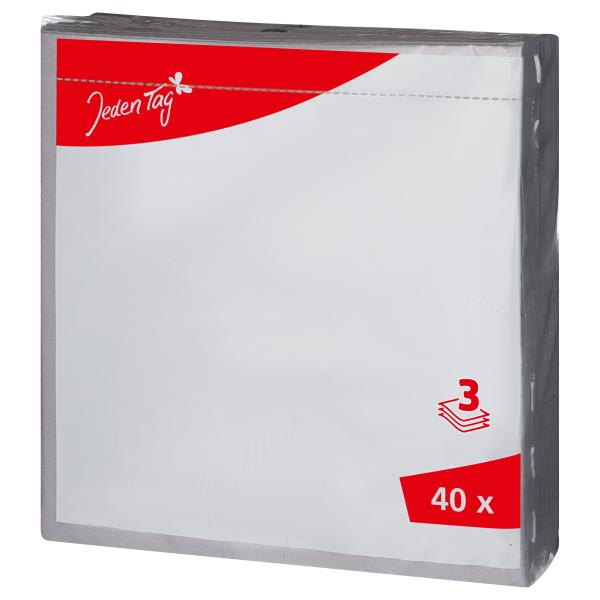 Jeden Tag Servietten grau