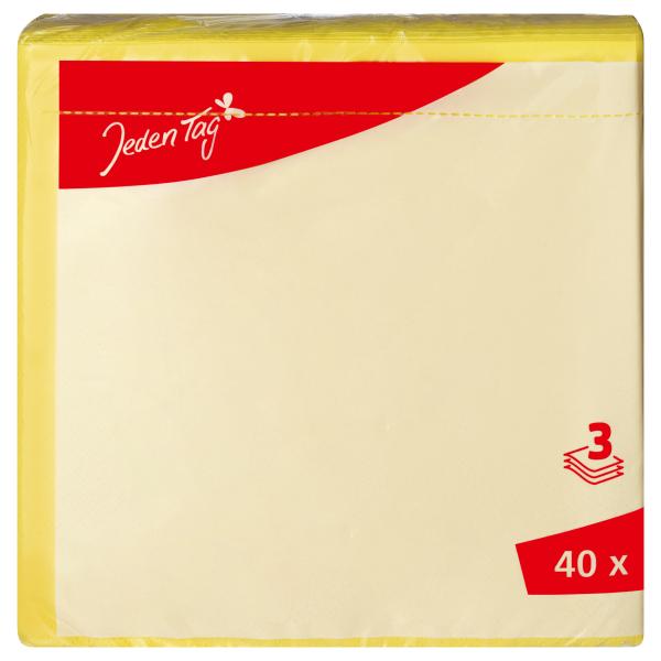 Jeden Tag Servietten gelb