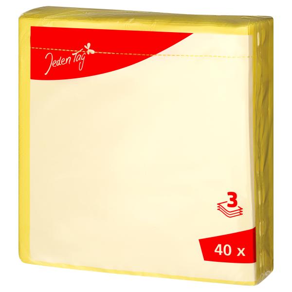 Jeden Tag Servietten gelb