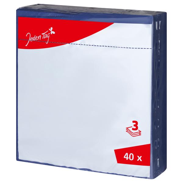 Jeden Tag Servietten blau