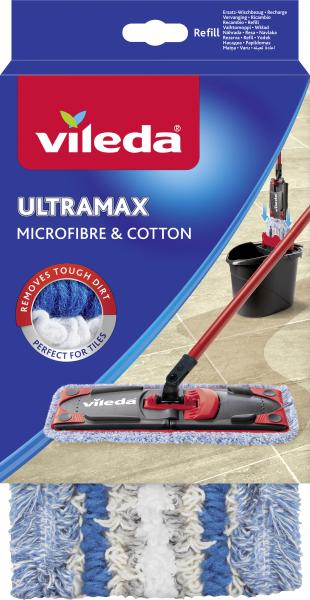 Vileda Ultramax Ersatz-Wischbezug Microfibre & Cotton