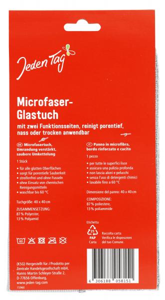 Jeden Tag Microfaser Glastuch