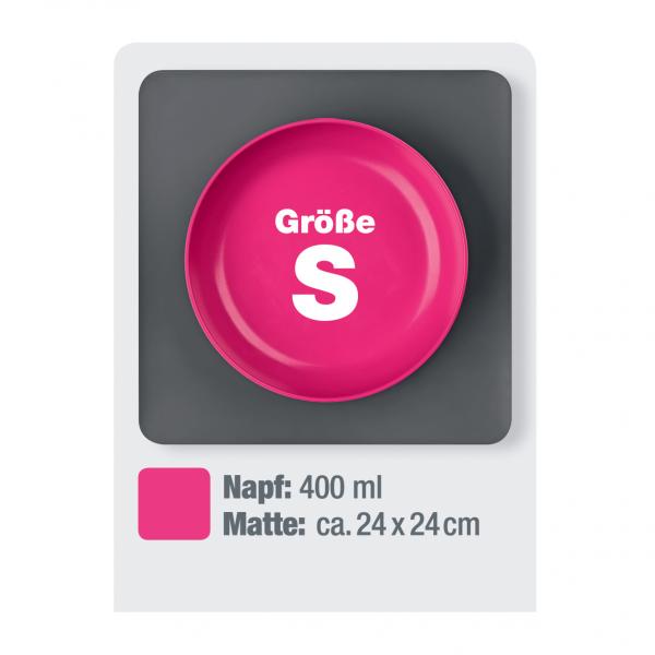 Yummynator Futternapf mit Platzmatte  Gr. S