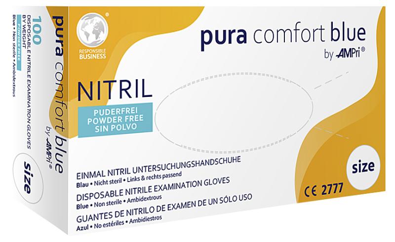 Nitril Einmal-Handschuhe blau Gr. M