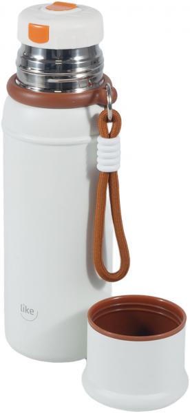 Like ToGo Isolierflasche 600ml mit Becher creme