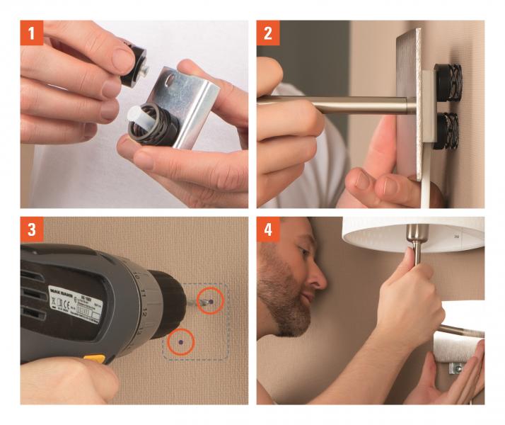 Drillstamp Bohrhilfe 2er Set schwarz