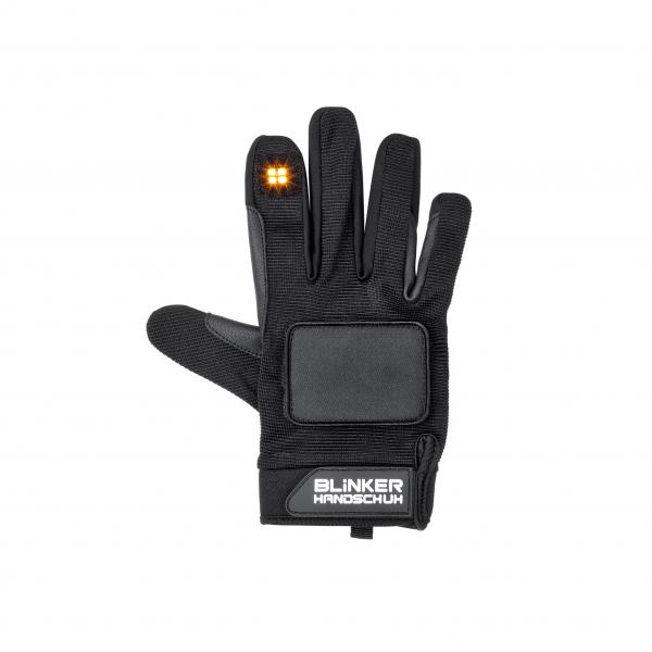 Blinkerhandschuh  Gr. XS/S schwarz/grau
