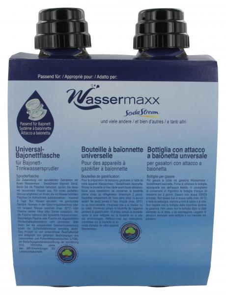 Soda Stream Wassermaxx Universal-Bajonettflasche 1 Liter