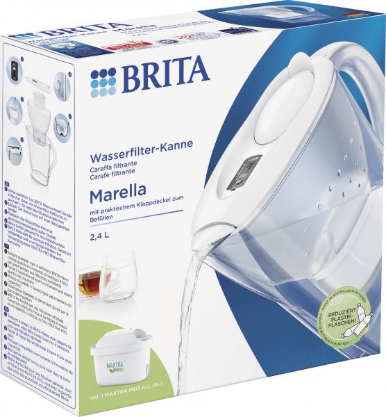 Brita Wasserfilter-Kanne Marella weiß
