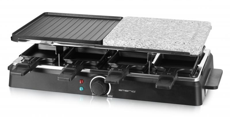 Emerio Raclette Gerät Klassik, mit Granit-Stein
