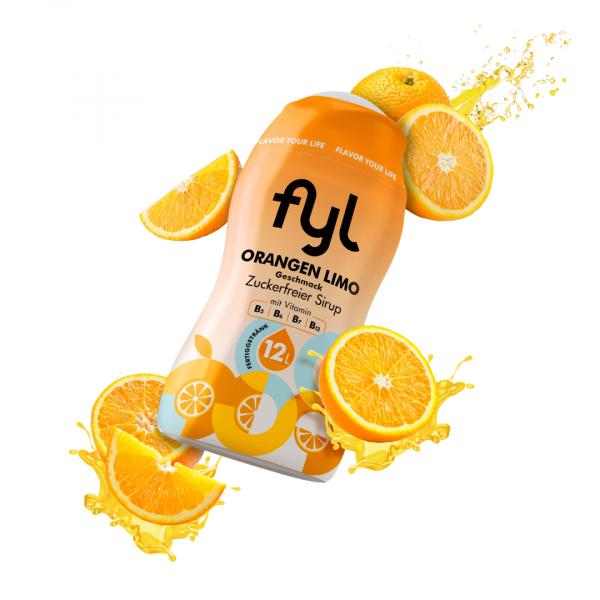 Fyl zuckerfreier Sirup Orangen Limo Geschmack