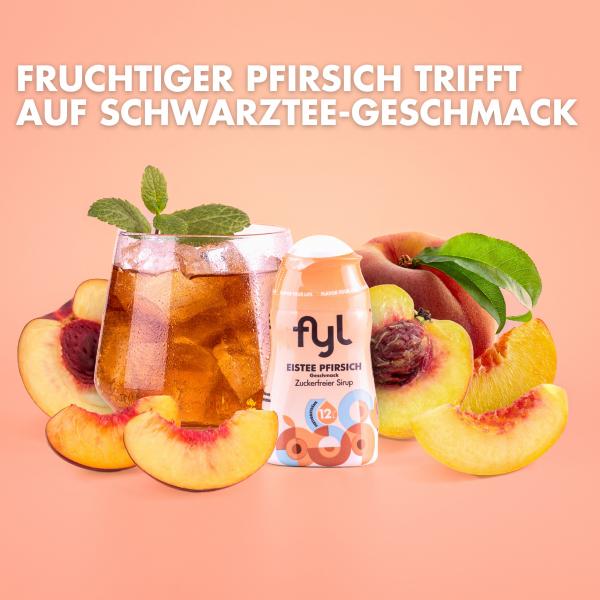 Fyl zuckerfreier Sirup Eistee Pfirsich Geschmack