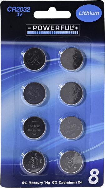 Powerful Knopfzellen CR2032 3V