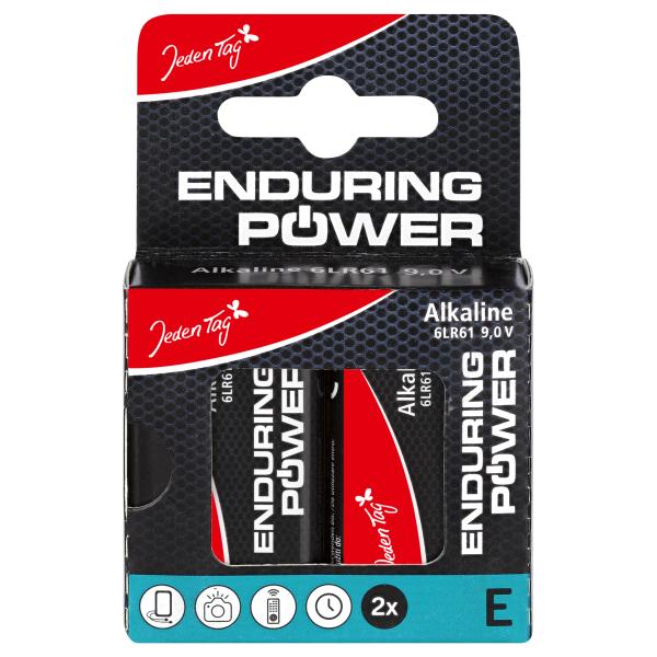 Jeden Tag Enduring Power Alkaline E-Block 9,0V 6LR61